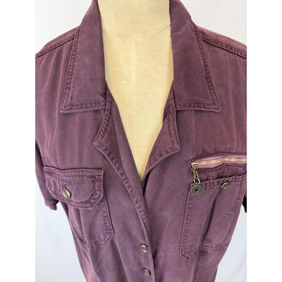 Vintage 90's Jones New York Sport Purple Button Up Dress Womens 2X #50180 USA - Picture 5 of 11